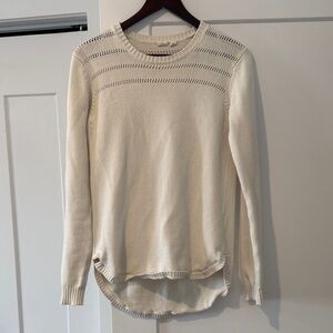 Light Cream Women's Open-Knit Sweater Tentree